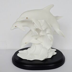 Vtg Lenox "Dance of the Dolphins" Sea‎ Animal Collection Bone China Gold 1555